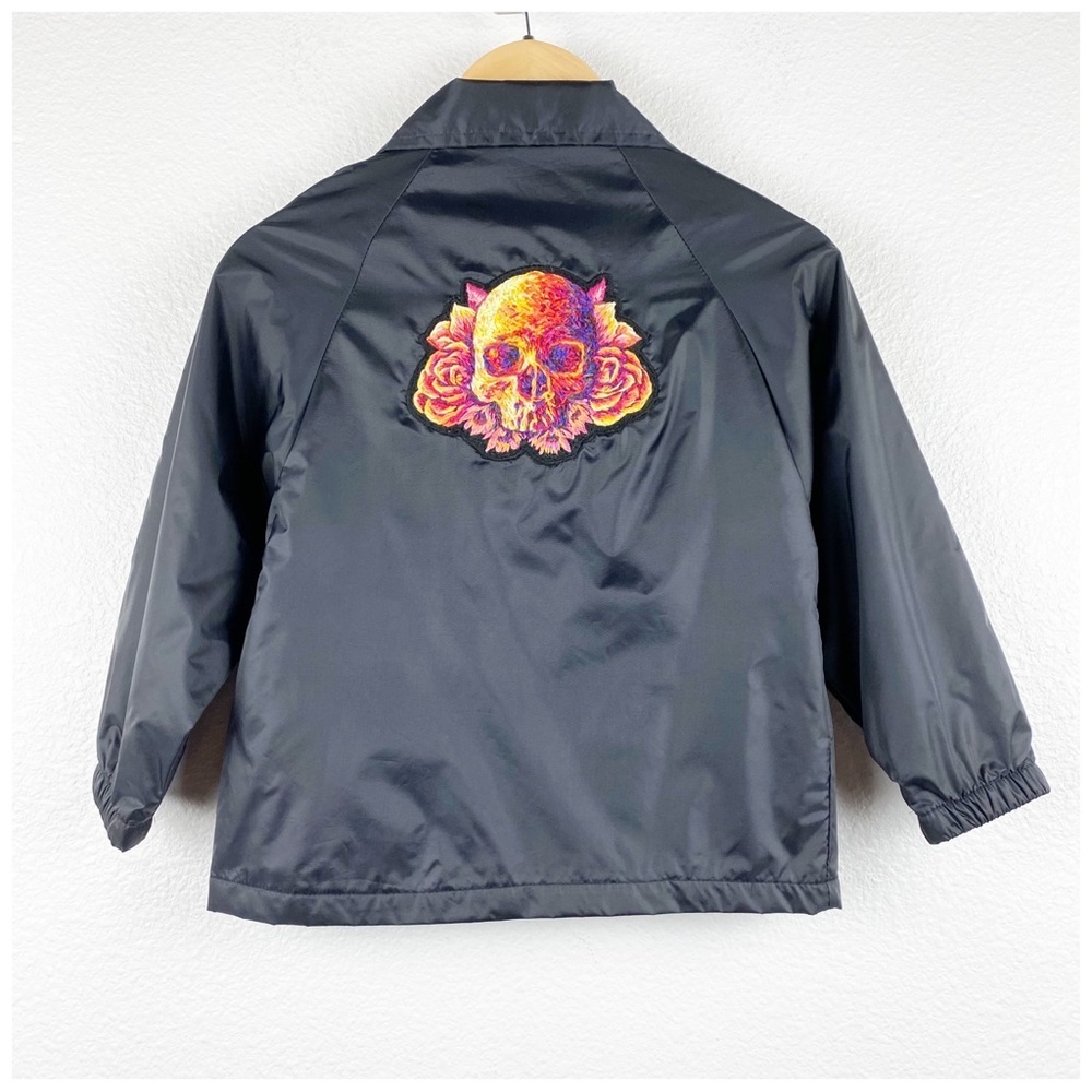 Danielle Clough One of a Kind Embroidered Skull Patch - Picture 2 of 13